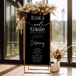 Pôster Script Mínimo Simples preto branco branco preto