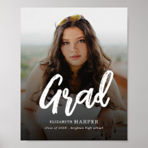 Script Moderno de Escova de Grad Foto Graduação