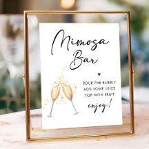 Script Moderno | Símbolo de Bar Bridal Brunch Mimo