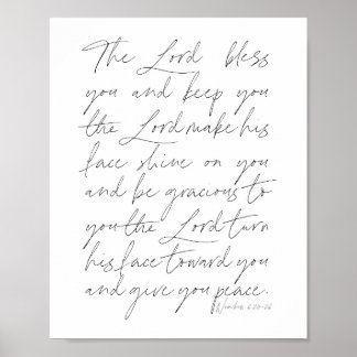 Poster Script Números 6:24-26
