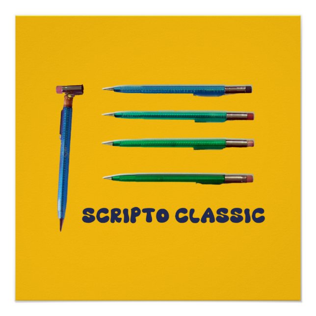 Pôster Scripto Classic Mechanical Pencil (Frente)