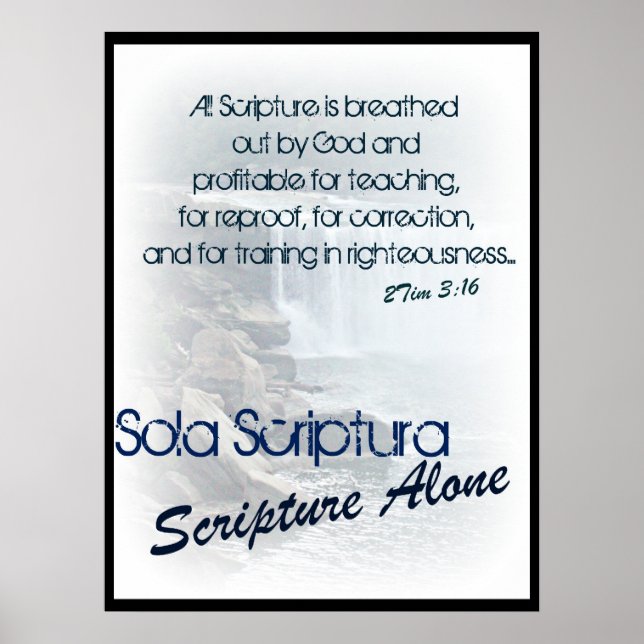Pôster Scriptura Sola/ scriptura sozinha (Frente)