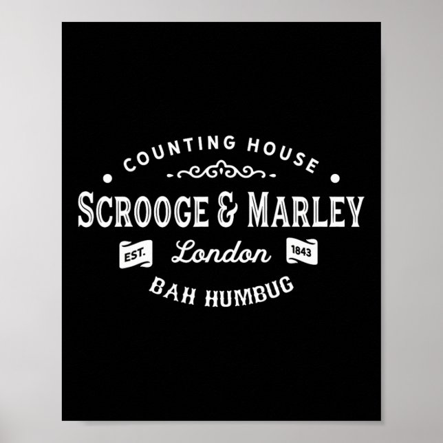 Poster Scrooge e Marley Counting House Christmas Carol (Frente)