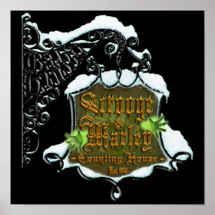 Pôster ScroogeHauntedSign