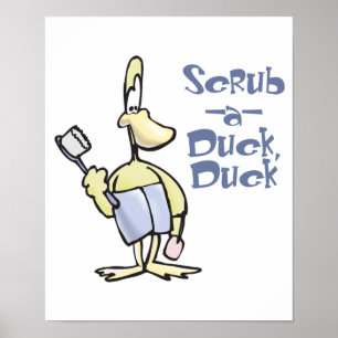 Pôster scrub a duck duck