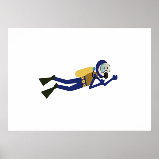 Poster Scuba Diver (Frente)