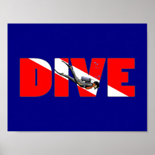 Poster Scuba Diving DIVE