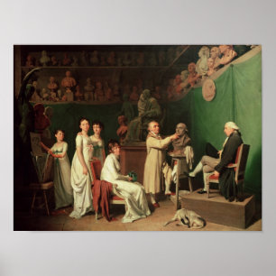 Pôster Sculpting o busto do marquês de de Pierre