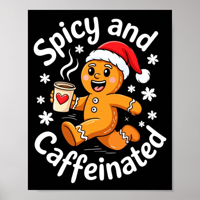 Poster Scy And Caffeinated Shirt Men Women Gingerbread Ch (Frente)