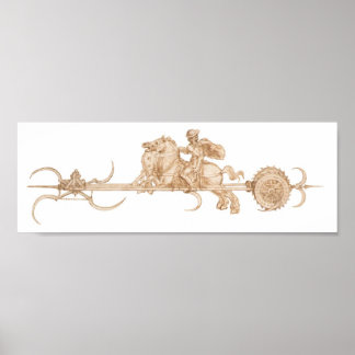 Poster Scythed Chariot, Leonardo da Vinci