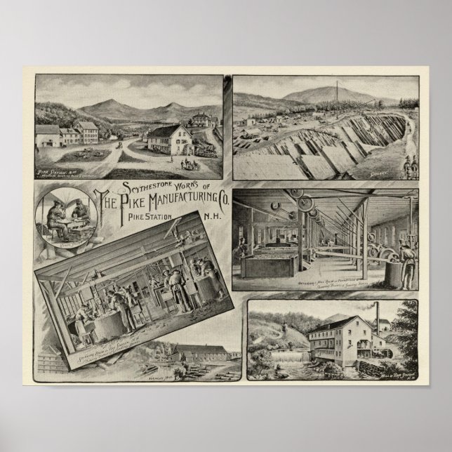 Pôster Scythestone funciona, Pike Manufacturing Co (Frente)