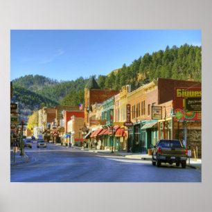 Poster SD, Deadwood, Historic Gold Mining town