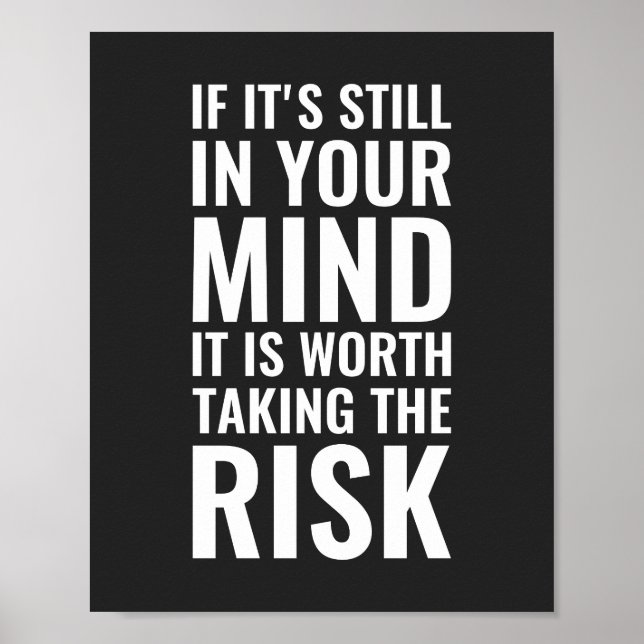 Poster Se ainda estiver na sua mente, Inspiracional (Frente)