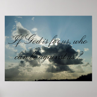 Poster Se Deus é para nós, quem pode estar contra nós?