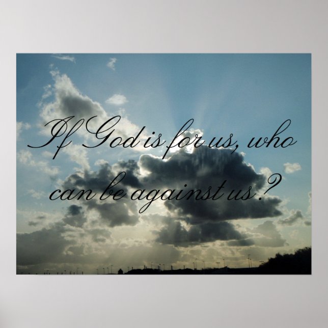 Poster Se Deus é para nós, quem pode estar contra nós? (Frente)