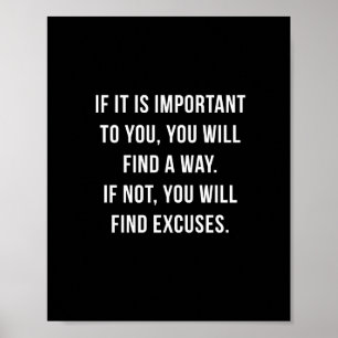 Poster Se é importante - 8" x10" inspirado imprimem