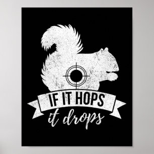 Poster Se Ele Salto, Caça Engraçada De Esquilo