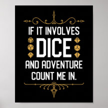 Se Envolver Dice Count Me Em Tabletop RPG Engraçad
