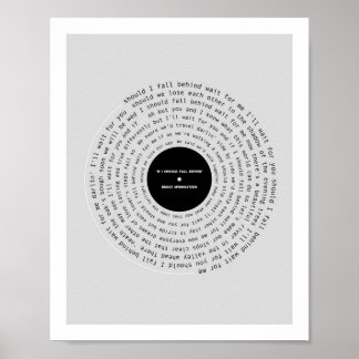 Poster Se Eu Deveria Cair Para Trás Da Lyric