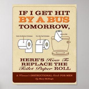 Poster Se Eu For Atingido Por Um Ônibus Amanhã...