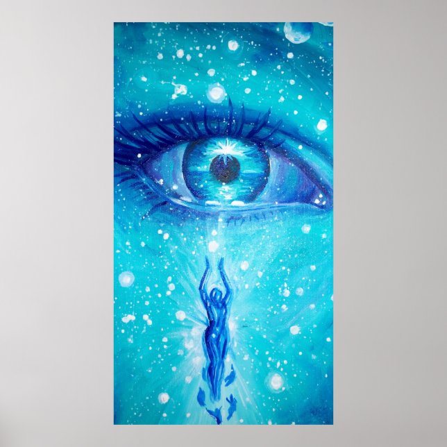 Poster Se eu fosse uma lágrima na sua pintura facial (Frente)