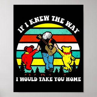 Poster Se Eu Soubesse O Caminho Levaria Para Casa Retro V