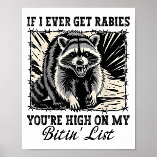 Poster Se Eu Tiver Raiva, Você Está Alto Na Minha Lista D