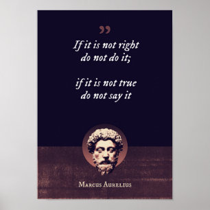Poster Se não estiver certo, não o faça; se não for v