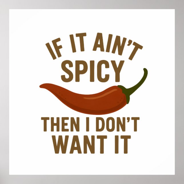 Poster 🔥 Se não for picante, eu não quero (Frente)