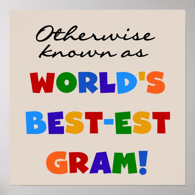 Pôster Se não sabido como presentes do grama do (Frente)