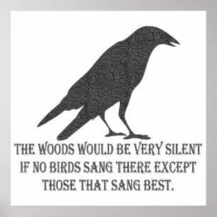 Pôster Se Nenhuma Pássaro Cantasse