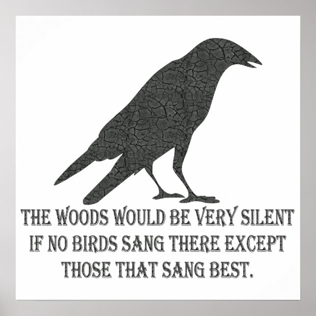 Pôster Se Nenhuma Pássaro Cantasse (Frente)