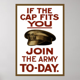 Pôster Se O Boné O Ajustado, Junte-Se Ao Exército.
