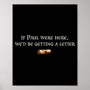 Poster Se Paulo estivesse aqui recebendo uma piada de car
