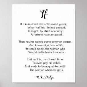 Poster Se Poema de Reginald H. C. Dodge