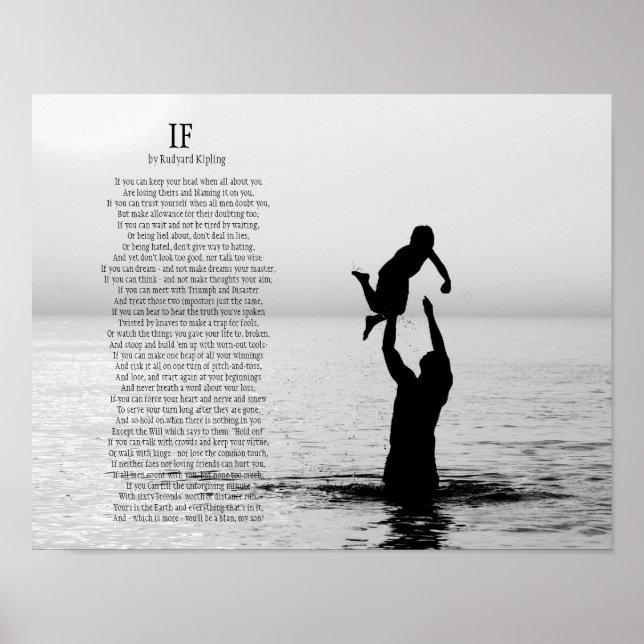 Pôster Se Poema de Rudyard Kipling (Frente)