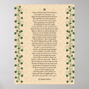 Poster Se poesia inspirada por Rudyard Kipling