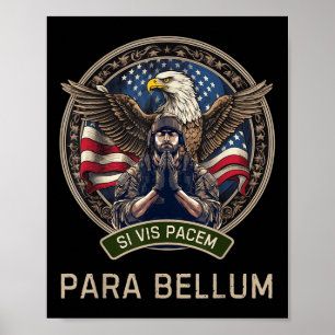 Poster Se Querem Paz Prepare-Se Para A Guerra Si Vis Pace