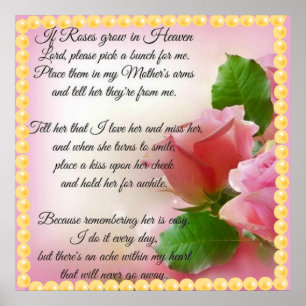 Poster Se Rosas crescerem no Céu, escolha um Bunch para m