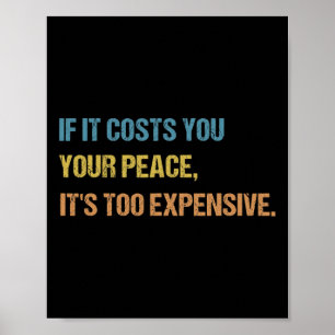 Poster Se te custa a paz, é demasiado caro