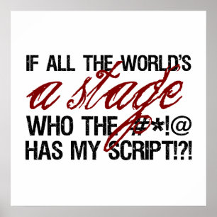 Pôster Se todo o mundo é um palco...