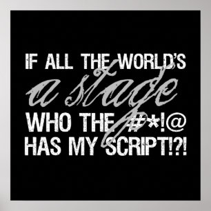 Pôster Se todo o mundo é um palco…
