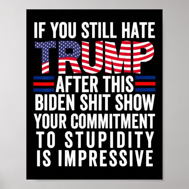 Poster Se Você Ainda Odeia Trump Depois Deste Biden Show (Frente)