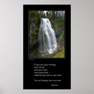 Pôster Se você colocar sua energia...poster Inspiracional