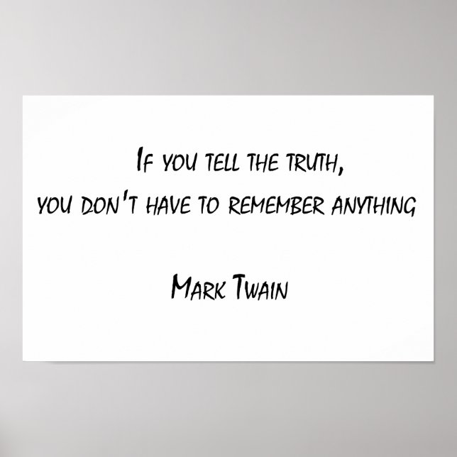 Poster Se você disser a verdade (Frente)