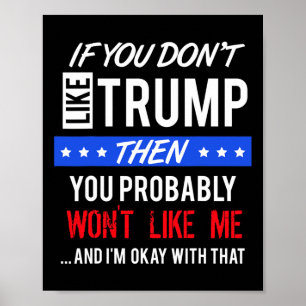 Poster Se Você Não Gosta de Trump Citações Trump