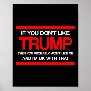 Poster Se você não gosta de Trump, então provavelmente nã