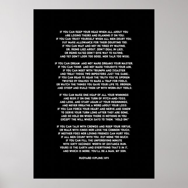 Pôster Se você pode manter sua cabeça quando tudo sobre v (Frente)