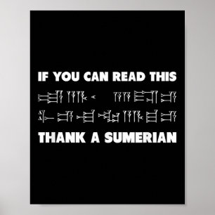 Poster Se Você Puder Ler Esse Arquitólogo De Cuneiforme S