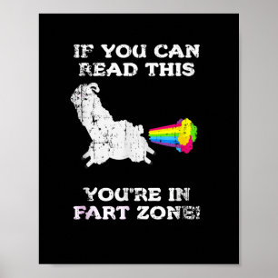 Poster Se Você Puder Ler Isto Você Na Zona De Fora Engraç